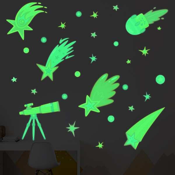 

Meteor Pattern Glow Sticker, Multicolor