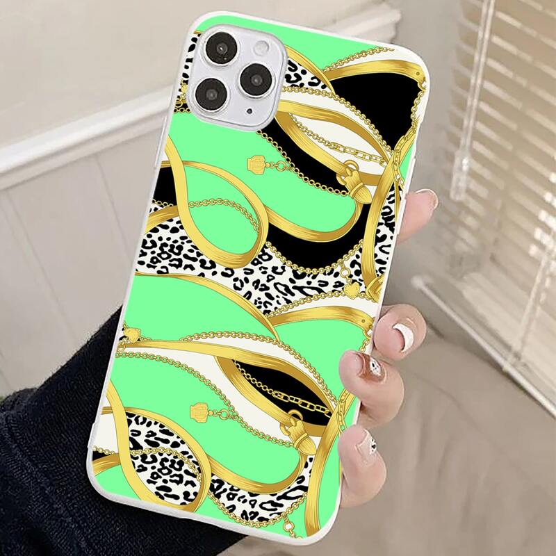 

Chain Print Phone Case, Multicolor