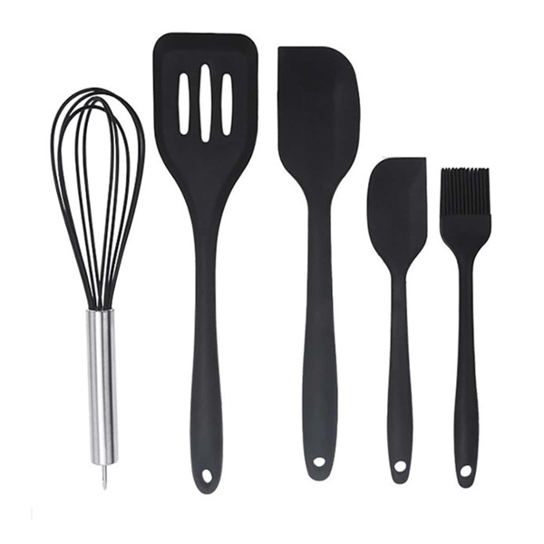 

5pcs Random Color Spatula & Whisk Set, Multicolor