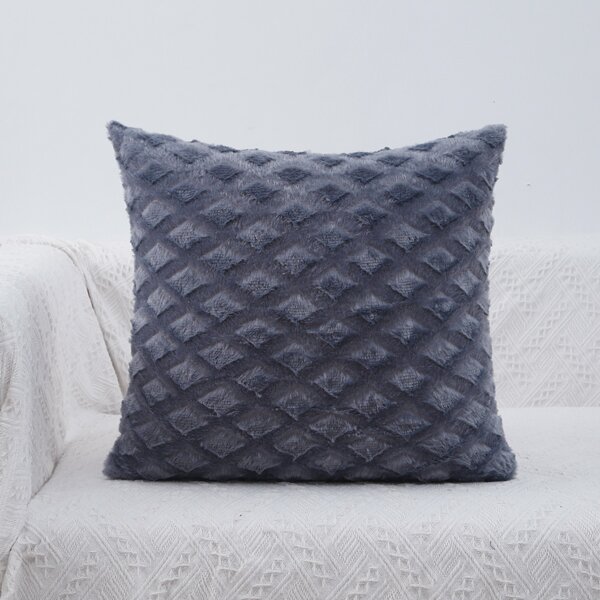 

Плюшевый чехол для подушки без наполнителя, Синий