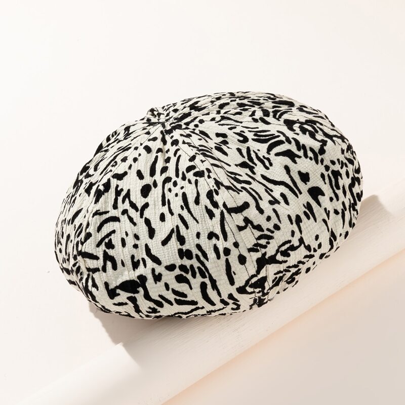 

Allover Graphic Beret, Multicolor