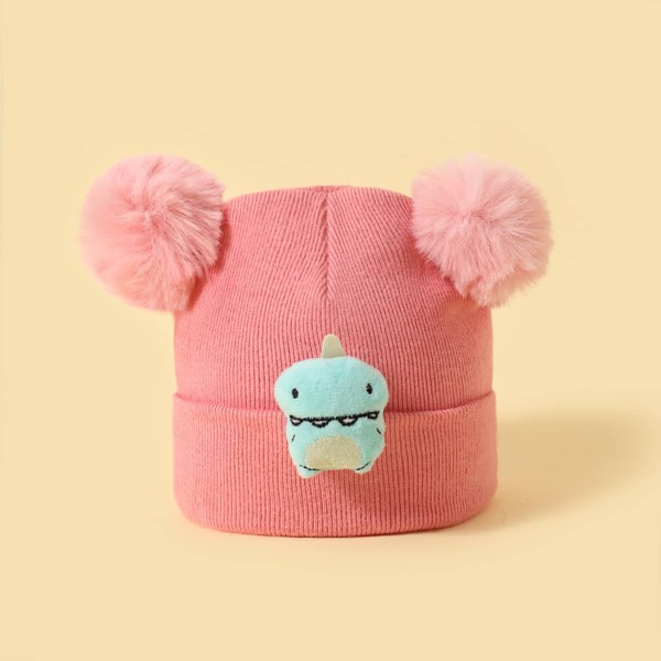 

Toddler Kids Pom Pom Beanie, Multicolor