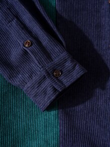 Chillumni Áo sơ mi Nam Nút phía trước Khối Màu Giải trí - Nhiều màu - Xem 4