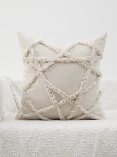 Plain Tufted Cushion Cover Without Filler