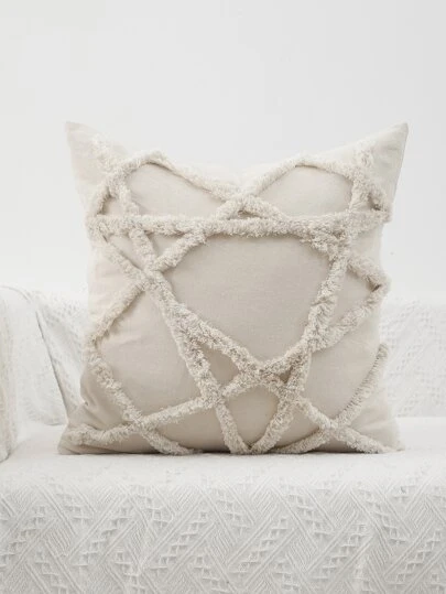 Plain Tufted Cushion Cover Without Filler