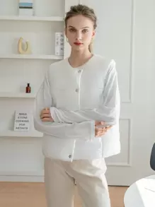 SHEIN COLDBREAK 前扣无袖棉袄