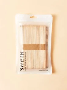 SHEIN BASIC LIVING 50pcs Disposable Wax Applicator Stick - Apricot - View 1