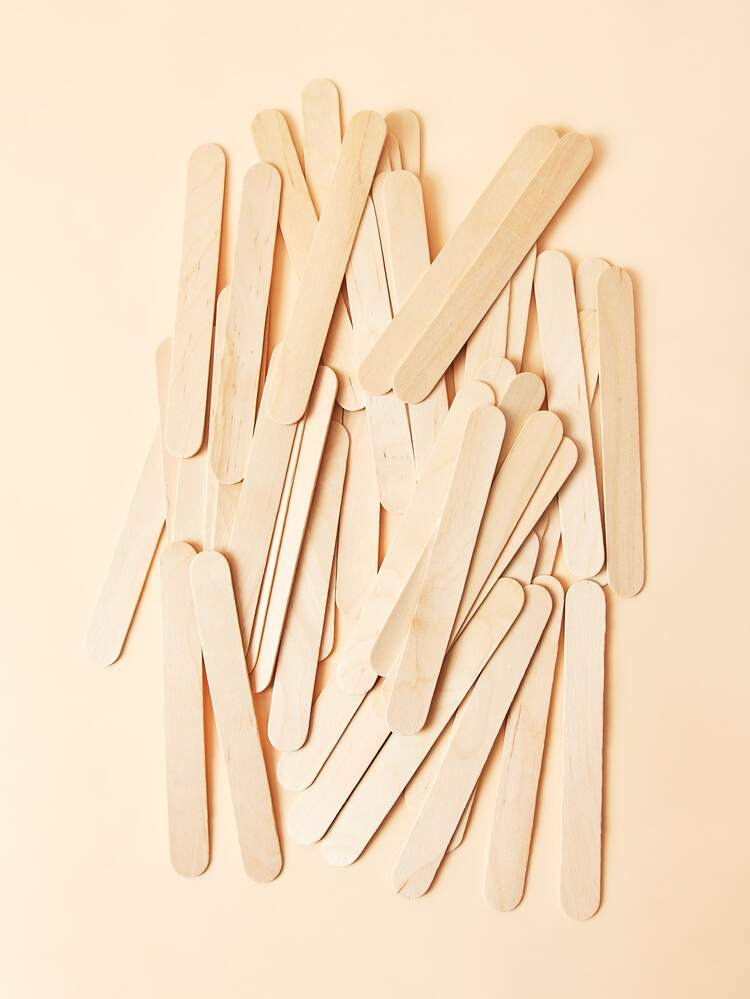 SHEIN 50 piezas de aplicadores de cera desechables BASIC LIVING - Albaricoque - Añade 3