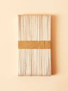 SHEIN BASIC LIVING 50pcs Disposable Wax Applicator Stick - Apricot - View 6