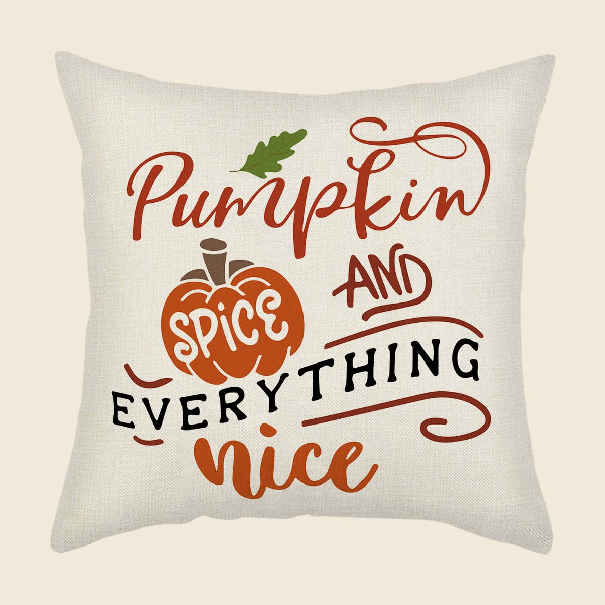 

Slogan Graphic Cushion Cover Without Filler, Multicolor