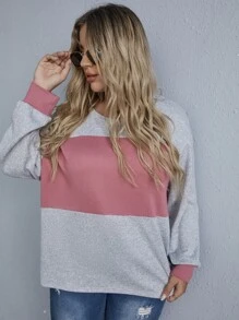 SHEIN LUNE Áo thun Plus size Khối Màu Giải trí - Nhiều màu - Xem 6