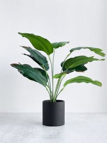 1入組人造盆栽樹葉 - 綠色 - 查看 1