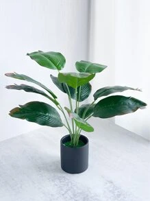 1入組人造盆栽樹葉 - 綠色 - 查看 3