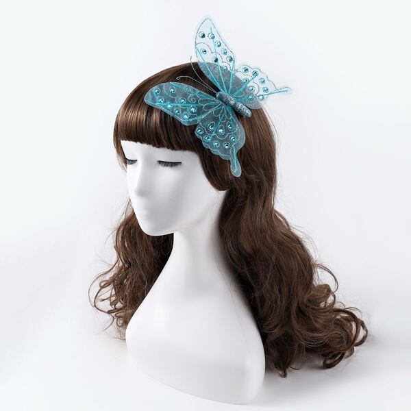 

Girls Butterfly Hair Clip, Blue