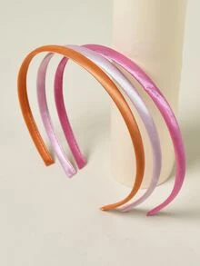 女孩10入組素色髮箍