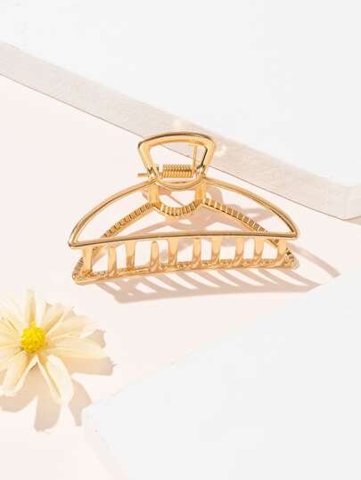 Pinza de pelo minimalista para uso diario para peinados de niñas, accesorio de cabeza casual dorado, pinzas para el cabello, clips para el cabello, sujetadores para el cabello, agarradores de cabello, accesorios de cabello para mujer para vacaciones