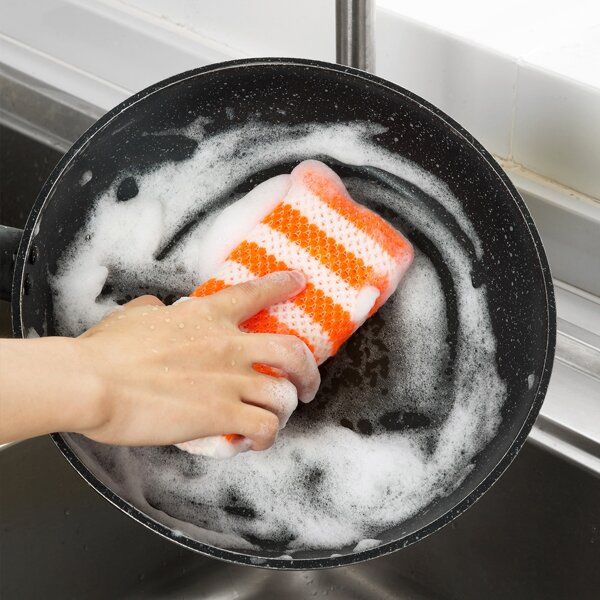 

3pcs Random Color Cleaning Sponge, Multicolor