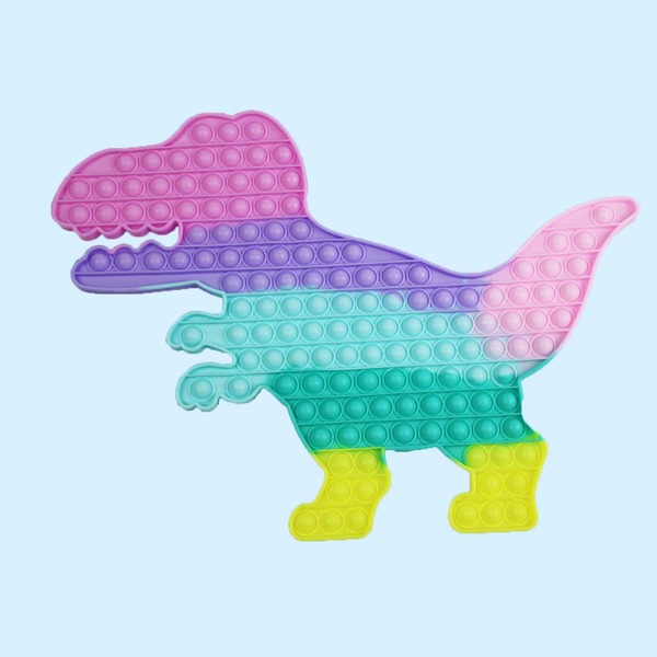 

Dinosaur Shaped Push Pop Bubble, Multicolor