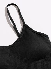 Yoga Basic Raglan Sleeve Sports 2 Top & 2 Leggings Set - Black - View 6