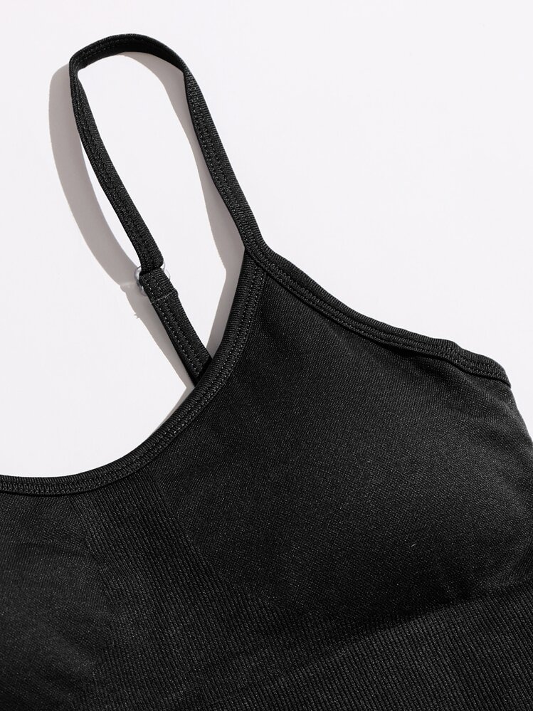 Yoga Basic Raglan Sleeve Sports 2 Top & 2 Leggings Set - Black - View 6