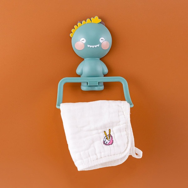 

Cartoon Dinosaur Design Towel Bar, Green