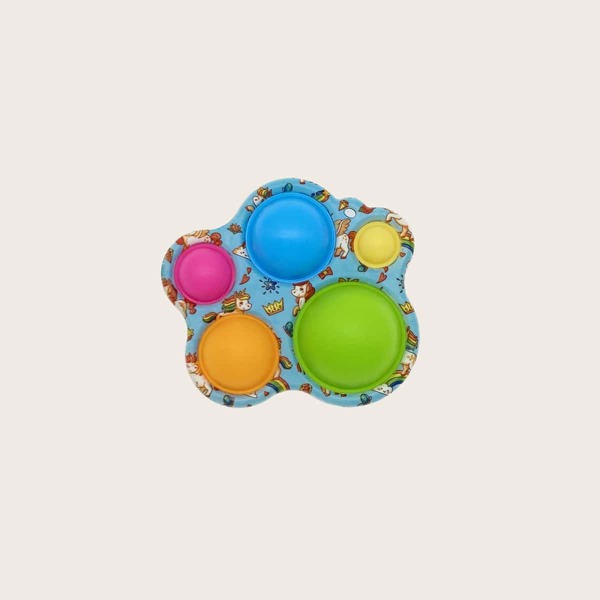 

1pc Cartoon Graphic Push Pop Bubble, Multicolor
