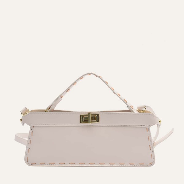 

Trim Detail Satchel Bag, Beige