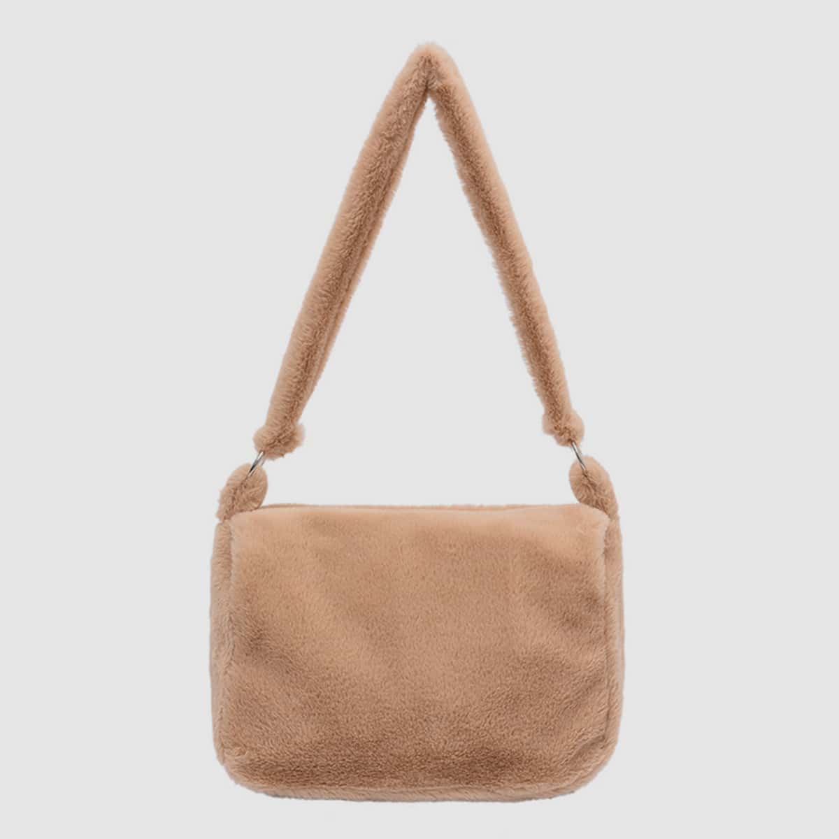 

Fluffy Shoulder Bag, Khaki
