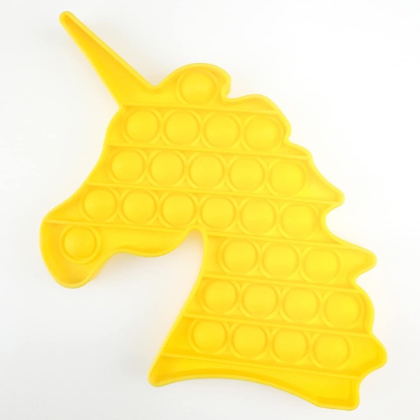 

Unicorn Shaped Push Pop Bubble, Yellow