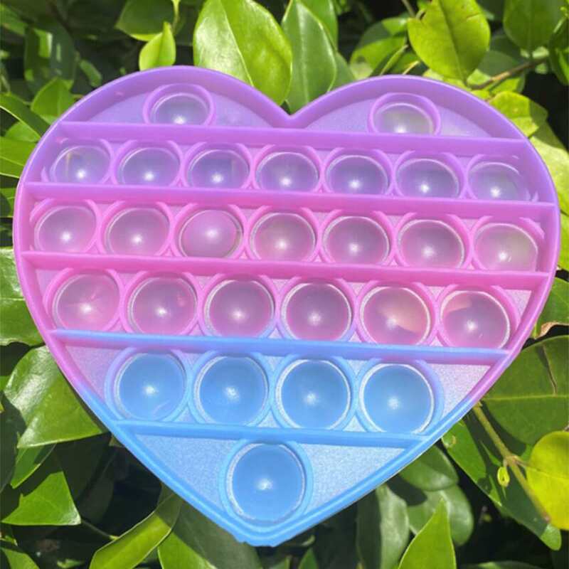 

Heart Shaped Push Pop Bubble, Multicolor