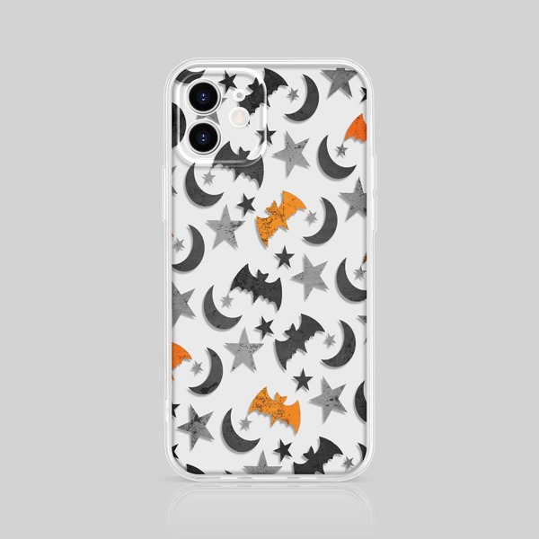 

Halloween Bat Print Phone Case, Multicolor
