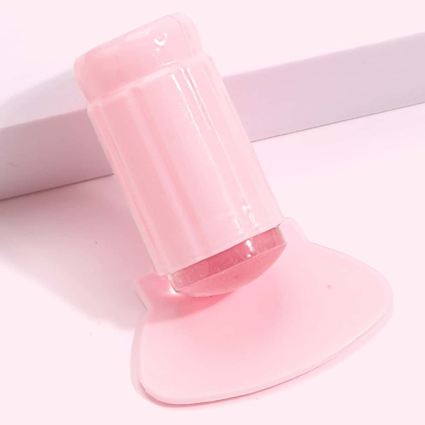 

2pcs Nail Art Stamp Set, Pink