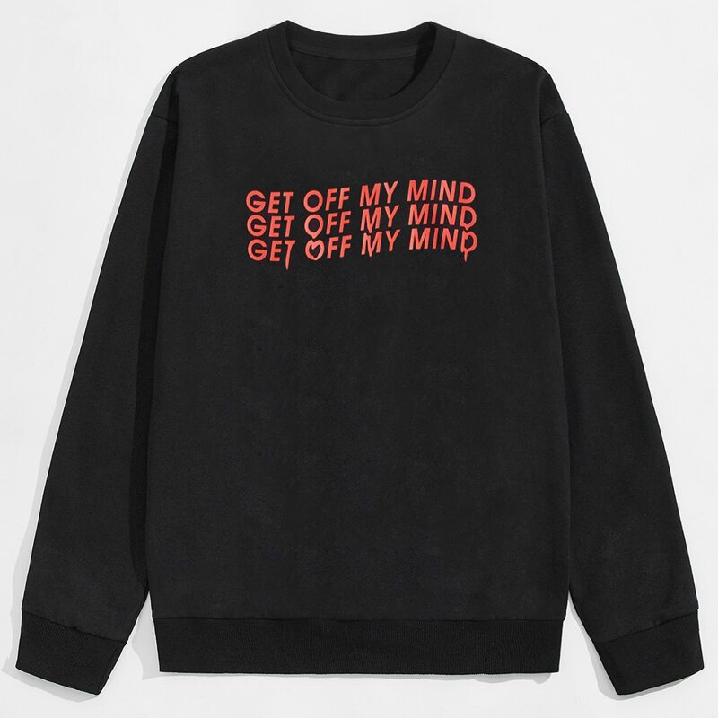 

Guys Slogan Graphic Sweatshirt, Black
