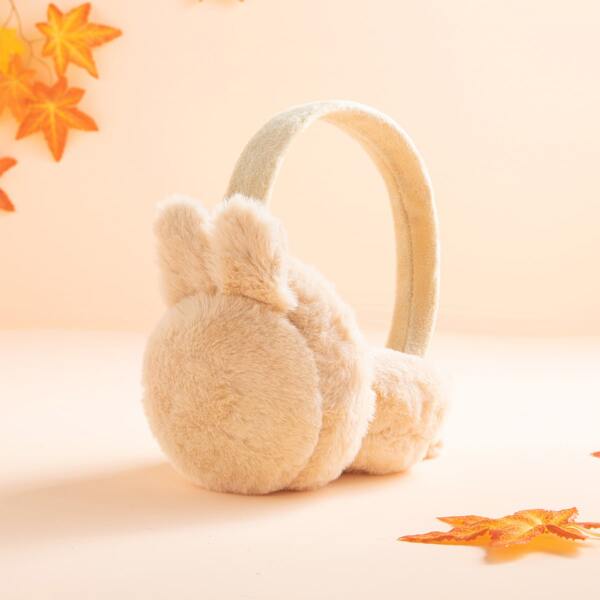 

Toddler Girls Cartoon Plush Earmuffs, Khaki