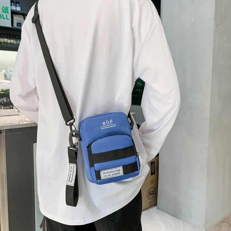 

Guys Letter Graphic Crossbody Bag, Blue