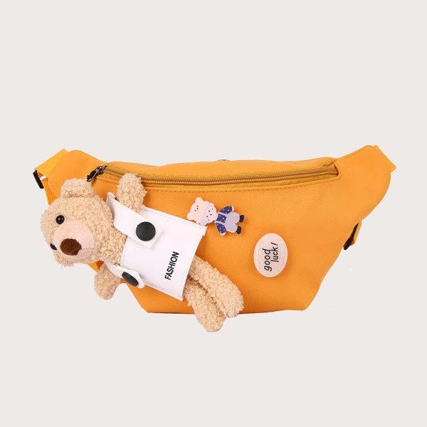 

Doll Decor Cartoon Graphic Fanny Pack, Yellow
