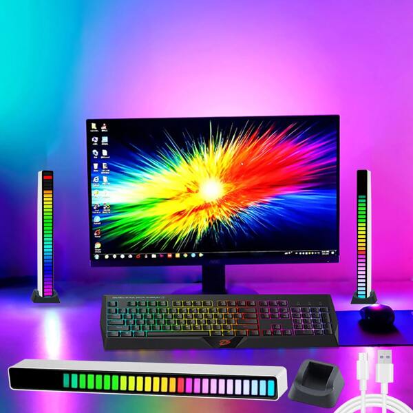 

1pc Voice Control LED Light, Multicolor