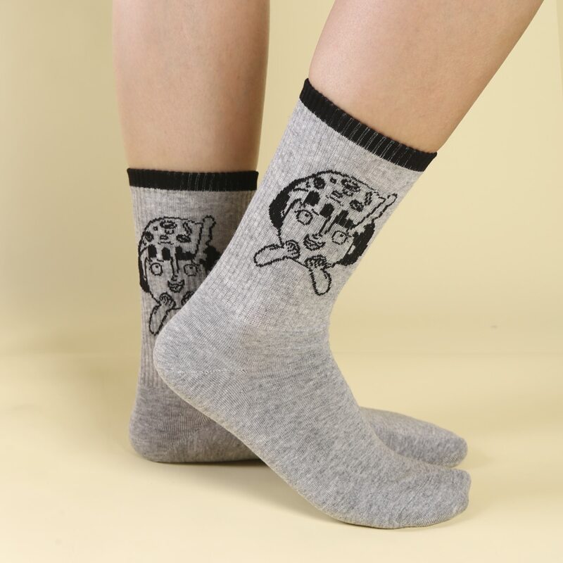 

Figure Graphic Crew Socks, Grey