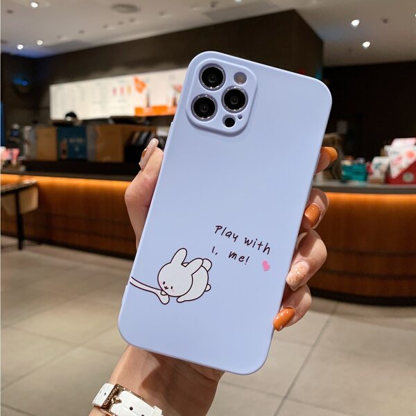

Rabbit Pattern Phone Case, Multicolor