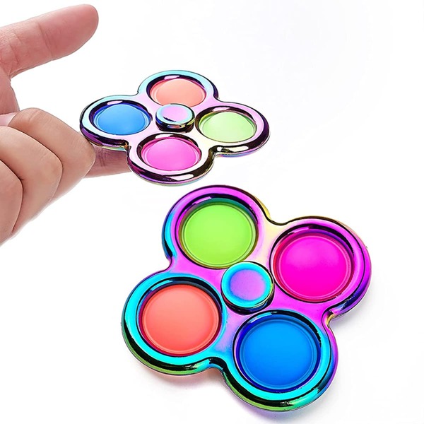 

1pc Finger Top Push Pop Bubble, Multicolor