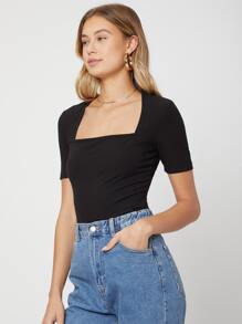 MOTF PREMIUM ÁO THUN GÂN MỎNG - màu đen - Xem 8