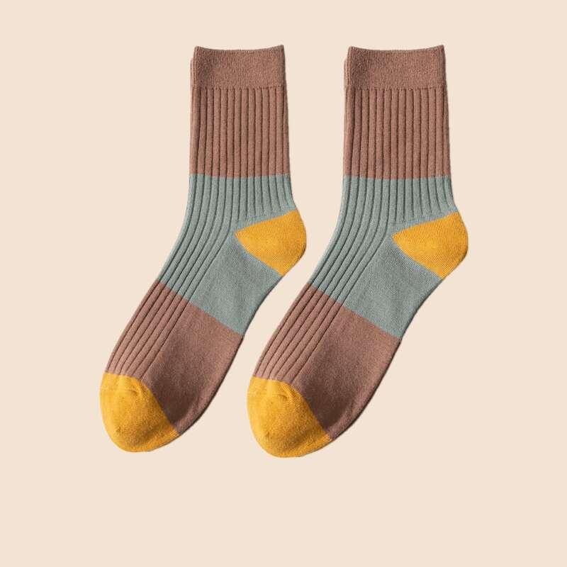 

Guys Color Block Crew Socks, Multicolor