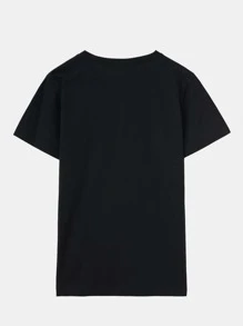 Vincenttrinidadart Camiseta con gráfico de letra, escuela