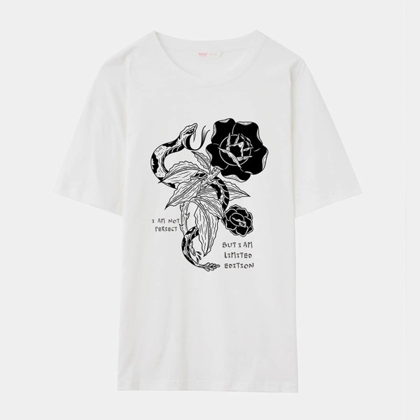 

Slogan Graphic Tee, White