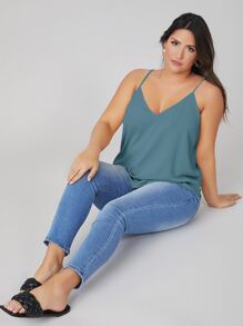 SHEIN BASICS Plus Solid Cami Top