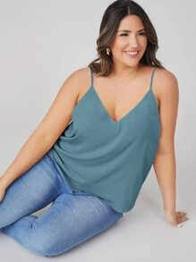 SHEIN BASICS Plus Solid Cami Top