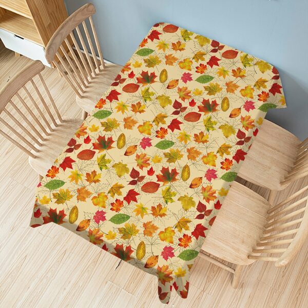 

Leaf Print Tablecloth, Multicolor
