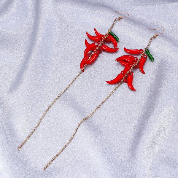 

Chili Decor Drop Earrings, Multicolor