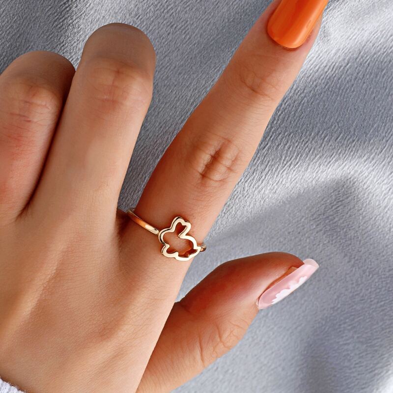 

Rabbit Decor Ring, Gold