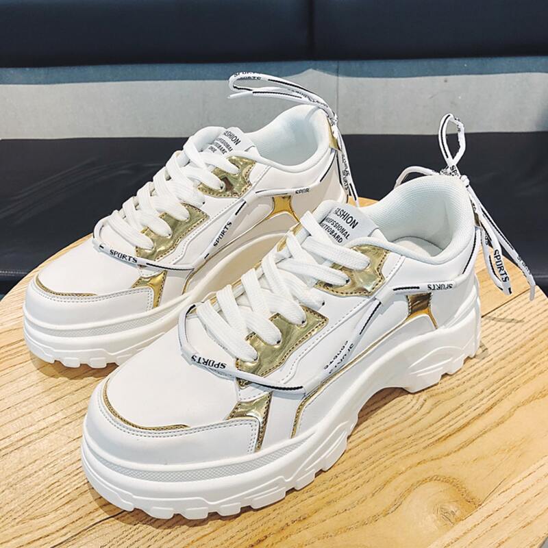 

Guys Two Tone Letter Graphic Lace-up Front Sneakers, White